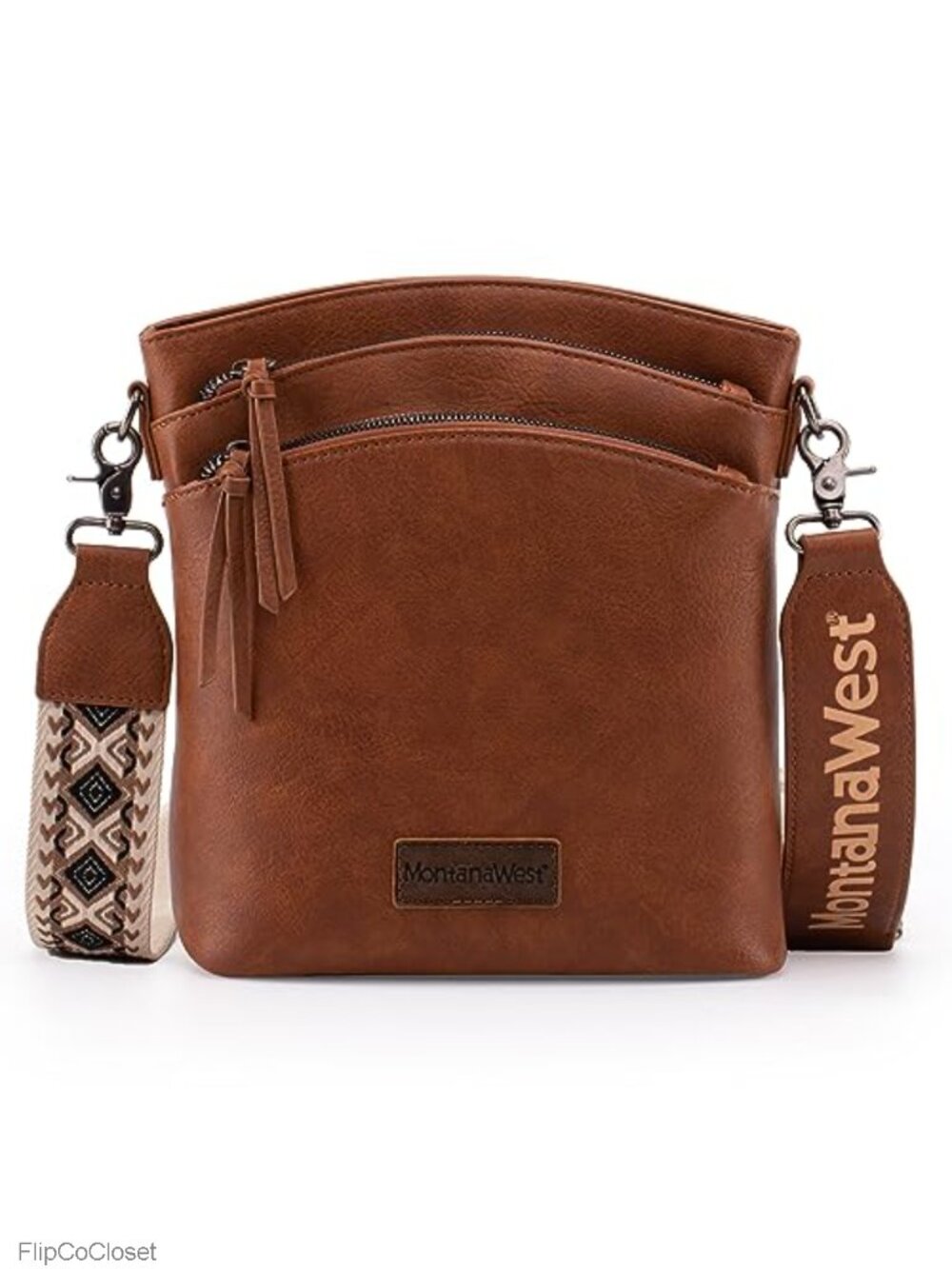 Montana West Crossbody Bag Multi Zip CCW Pocket Guitar Strap